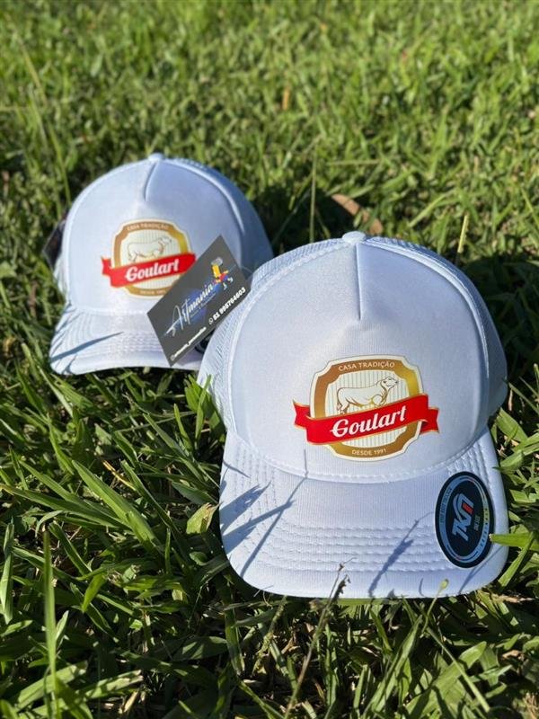 Bonés brancos personalizados para restaurante